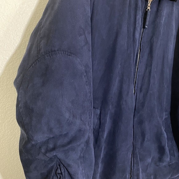 Levi's Mens Jacket Size Large Made in Korea Bomber Blue Vintage - Picture 6 of 11